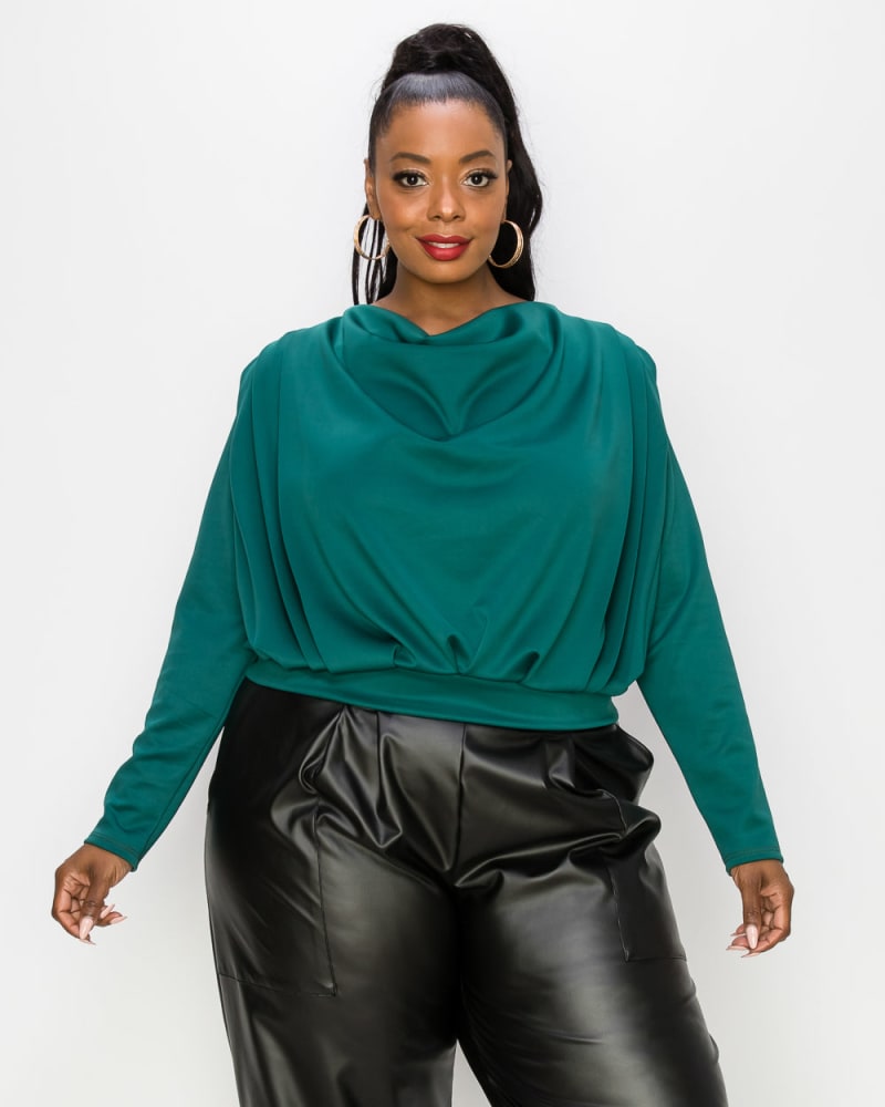 Emerald green best sale plus size top